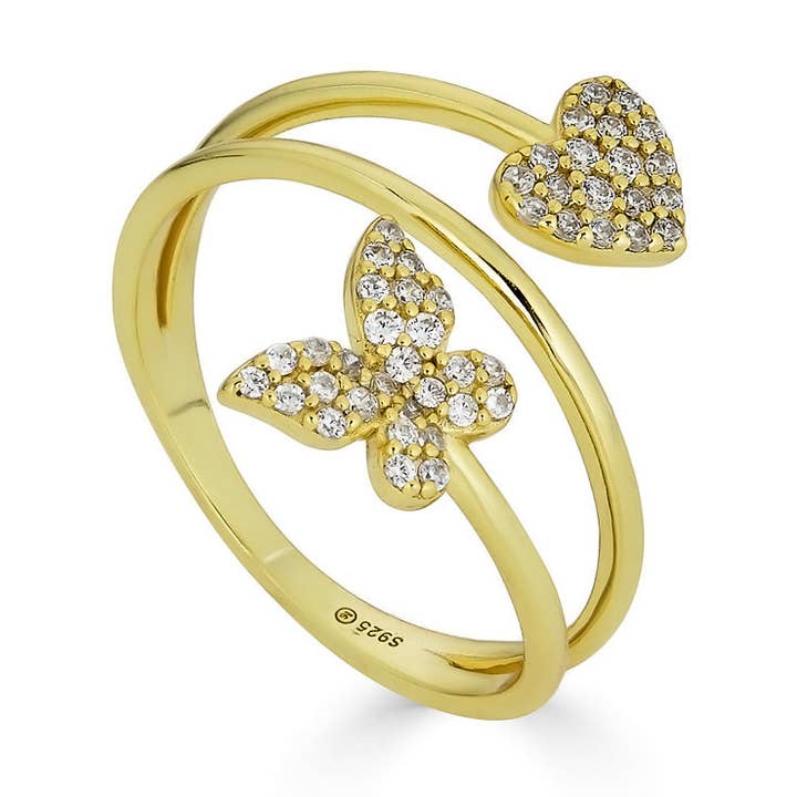 Spiritual in Nature Coiled Bypass Ring for wholesale by Bjoo Boutique