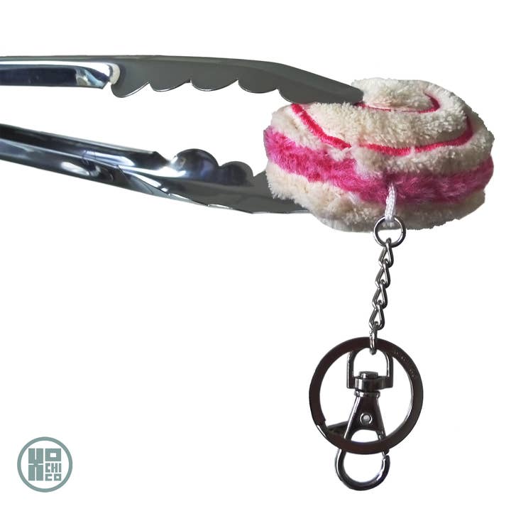 "Niño Envuelto" (Jelly Roll) Plush Pan Dulce Key Chain for wholesale by Xochico
