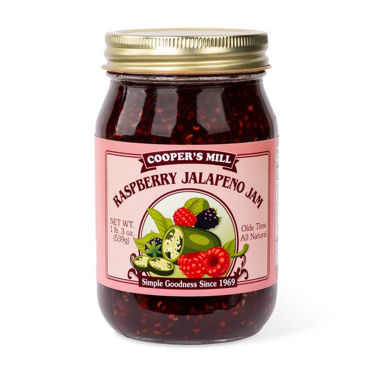 Raspberry Jalapeno Jam - Pint for wholesale by Cooper's Mill