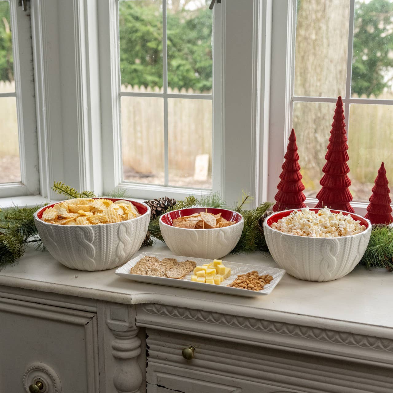 Ragon House – Großhandel Servierplatten – CREMEFARBENER PULLOVER PLATTE1