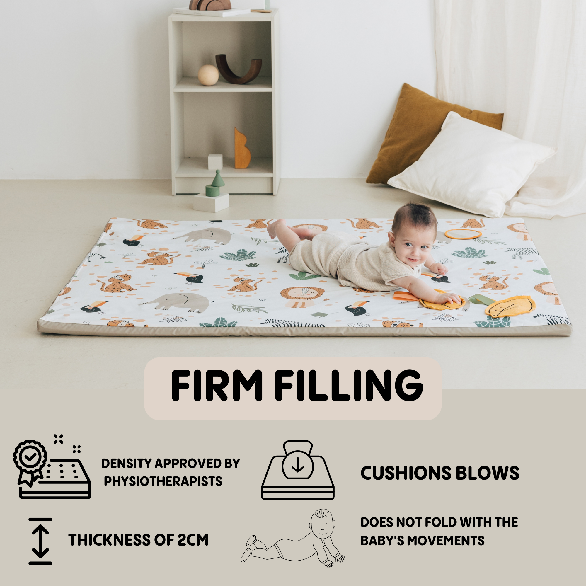 MIMAAR BARCELONA SL - Wholesale Play Mat - Kids & Baby - SENSORY ROLL UP - WATERPROOF TOUCAN AND FRIENDS PRINT7