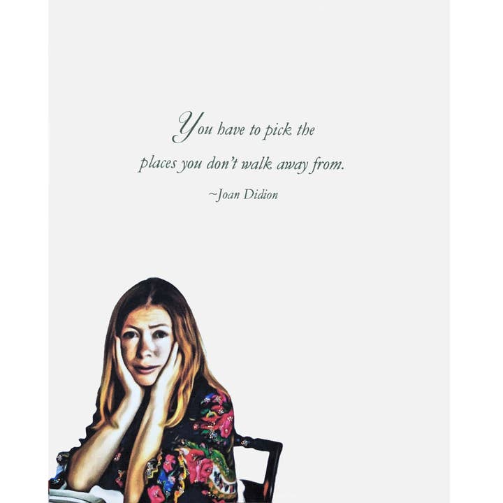 Joan Didion Quote Card for wholesale by lumia designs