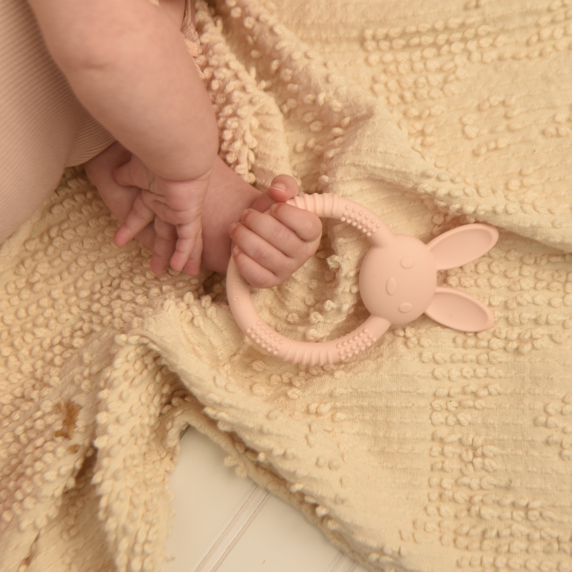 Adora Baby Gifts - Wholesale Teether (Not Clip-On) - Baby - Blush Bebe Bunny Teether1