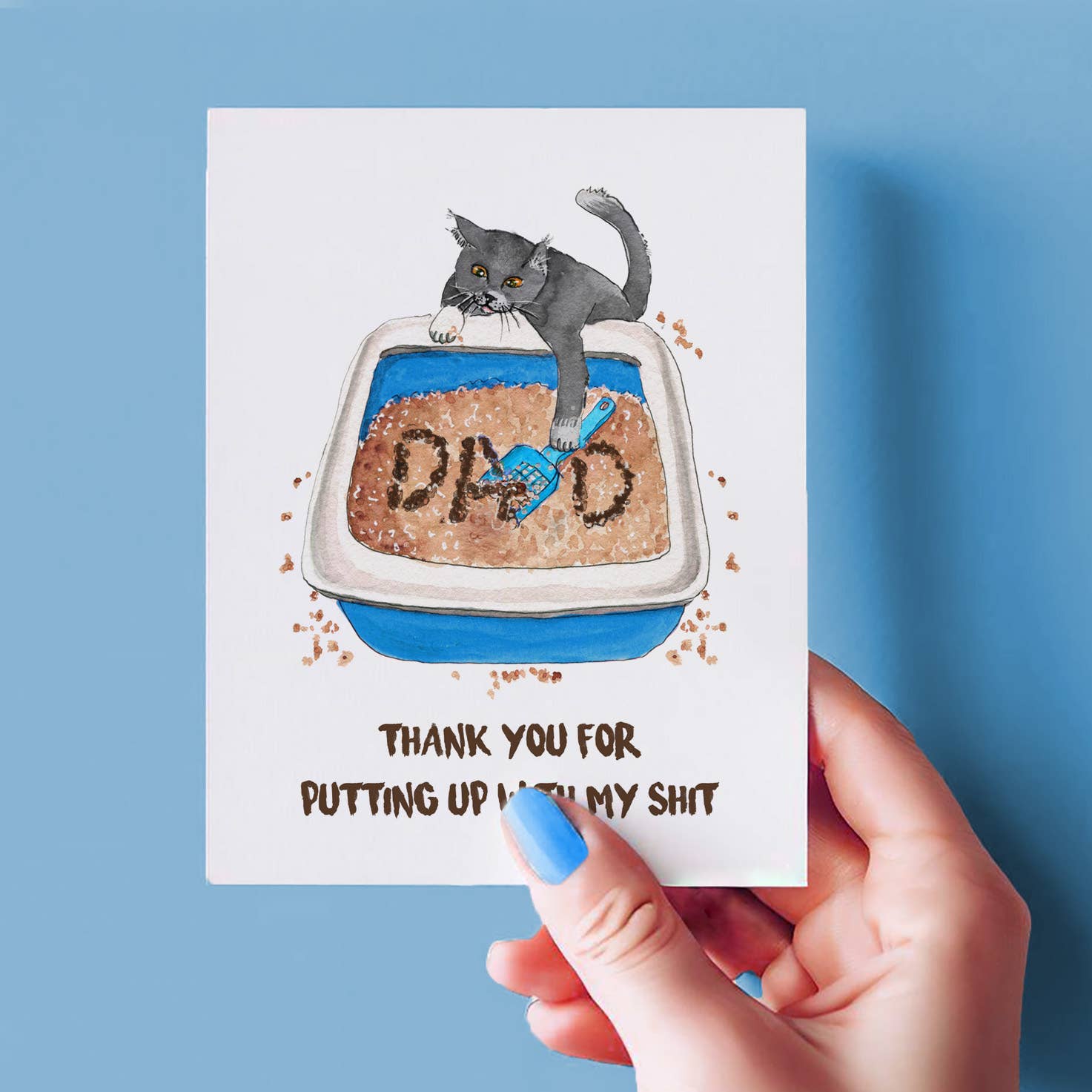 Liyana Studio - Wholesale Father's Day Card - Dog Dad Shit - Funny Fathers Day Card2