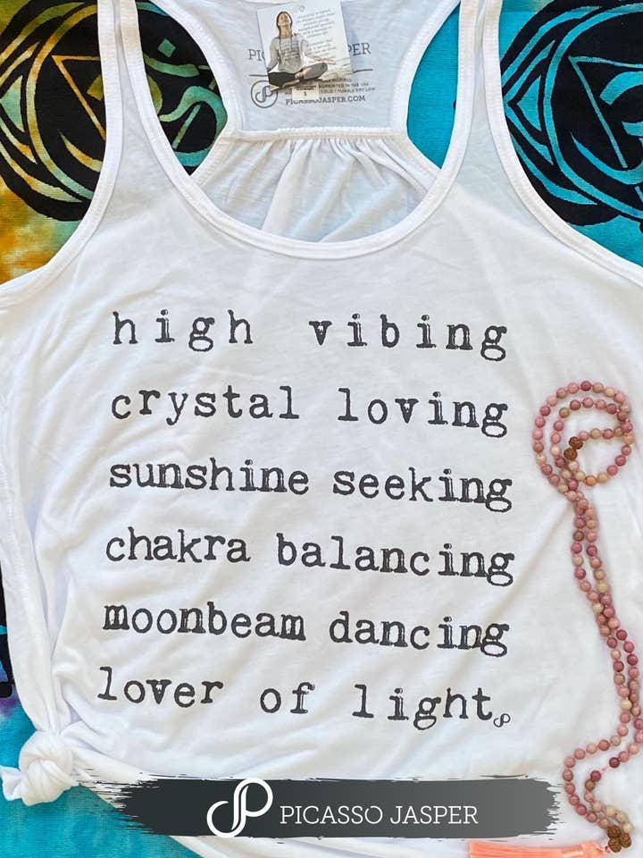 Picasso Jasper - Vendita all'ingrosso Canotta - Donna - Canotta bianca fluida Lover of Light1