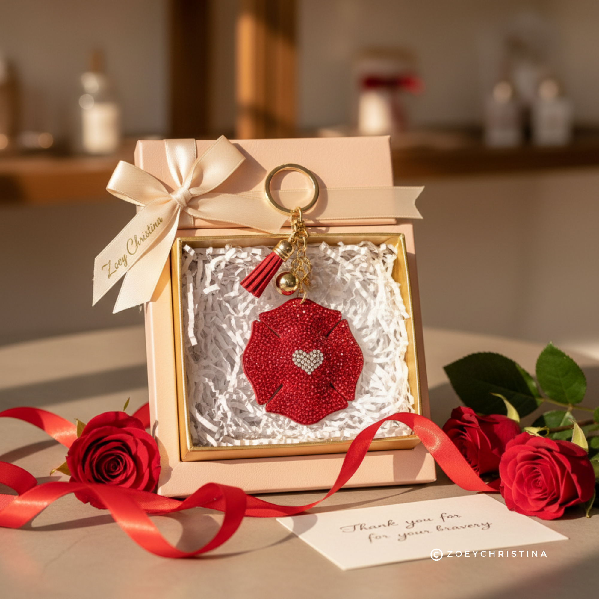 Zoey Christina – wholesale Nyckelringar - Dam – Strassmärke Väsksmycke – Brandman & Polis Nyckelring14