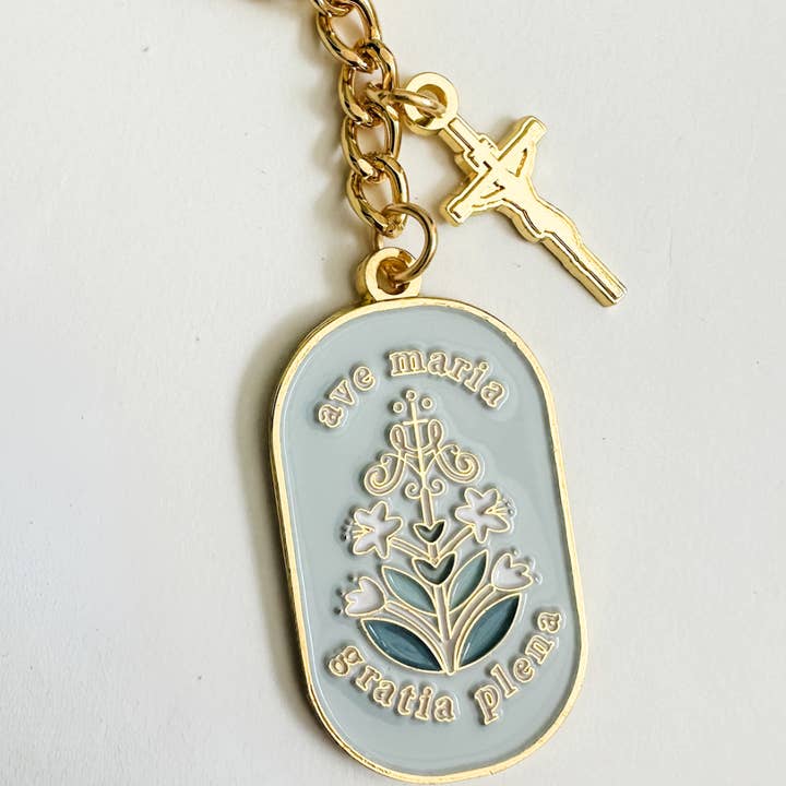 Lily & Lamb - Wholesale Keychain - Women's - Ave Maria Keychain2