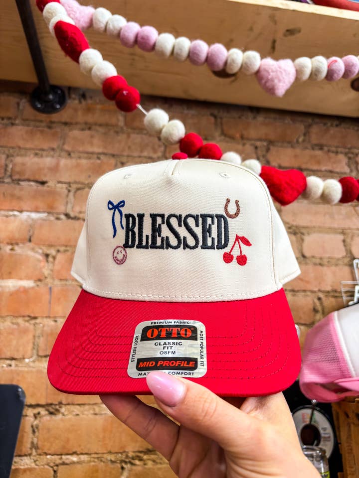 Blessed Trucker Hat for wholesale by MVP Screenprinting & Embroidery