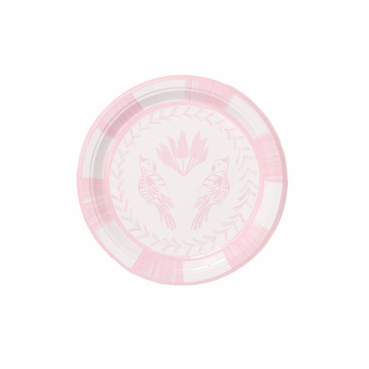 Lovebirds Josephine Salad and Dessert Plates - 8 per pack for wholesale by Pavilion Paper