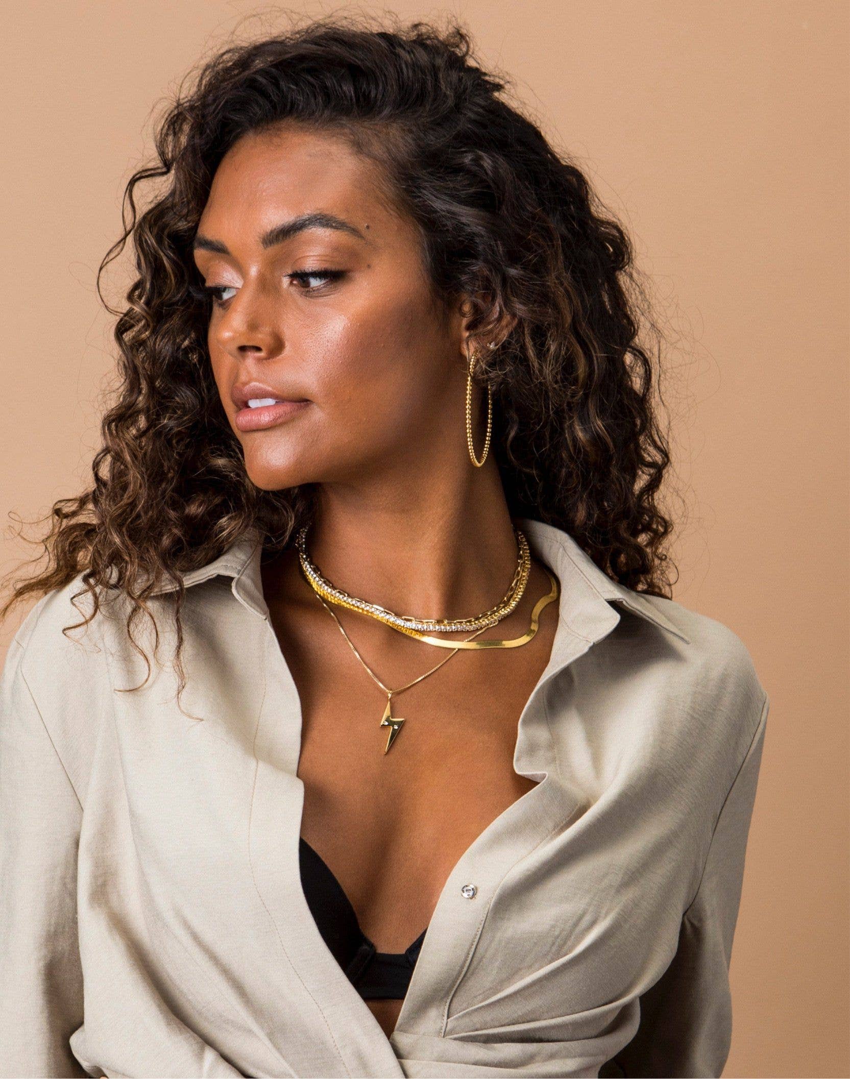 Sahira Jewelry Design - Wholesale Hoop Earrings - Chelsea Beaded Hoops1