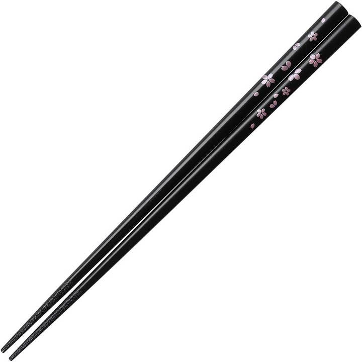 Luminous Cherry Blossoms Chopsticks Black for wholesale by Wholesale Chopsticks