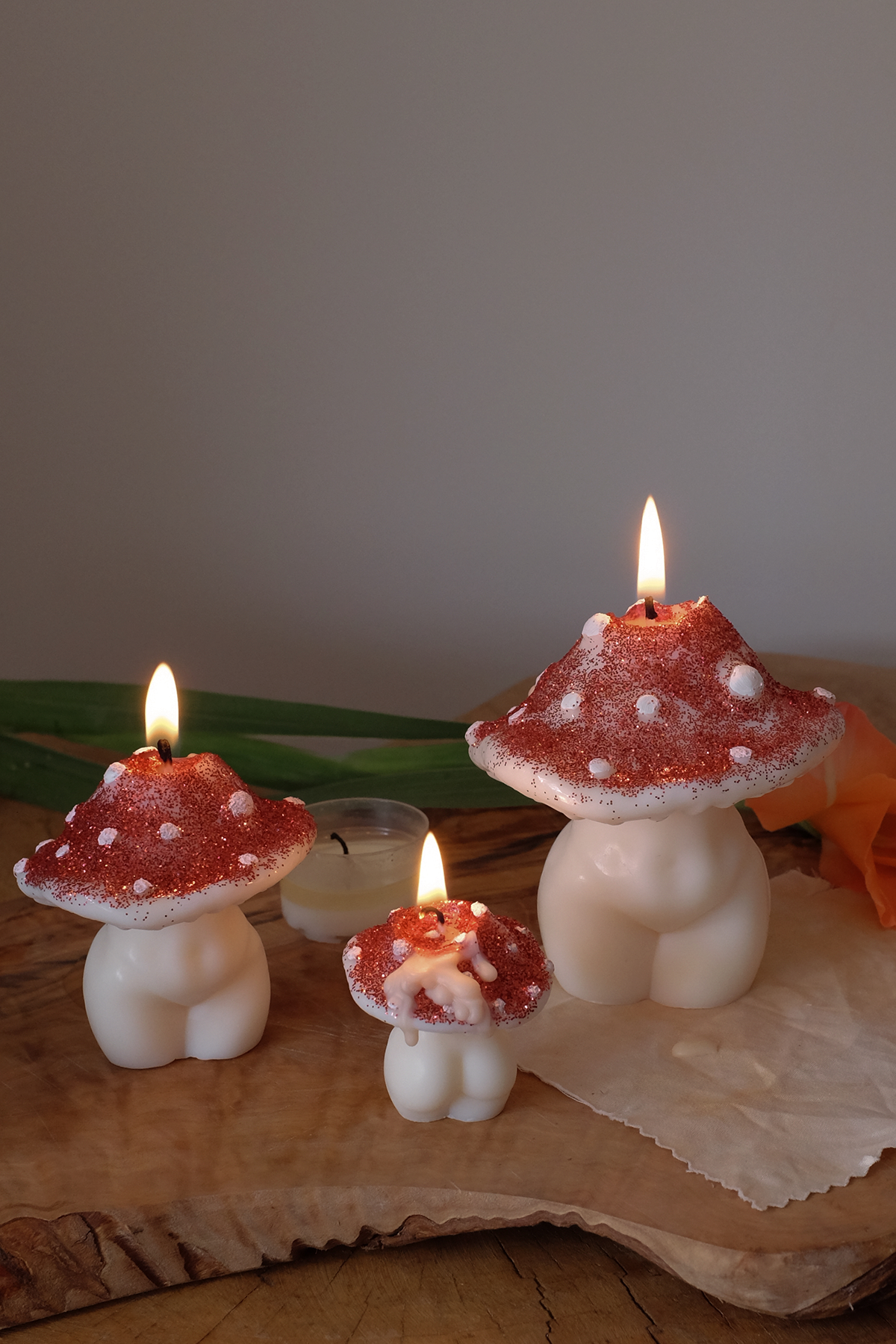 Interlude Candles - Wholesale Novelty Candle - Glittery Goddess Mushrooms | Mushroom Candles1
