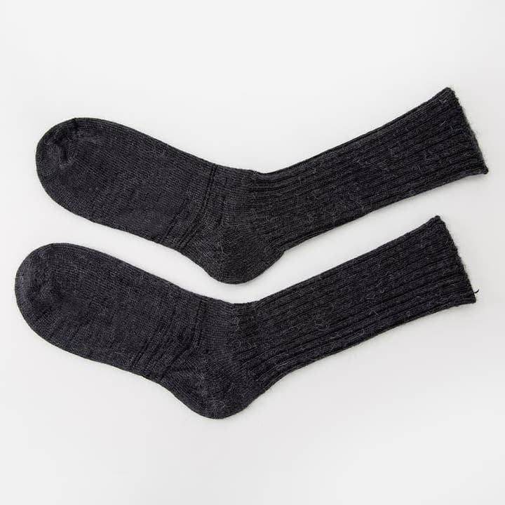 Pairs Scotland - Wholesale Socks - Unisex - Charcoal Black Mohair Socks