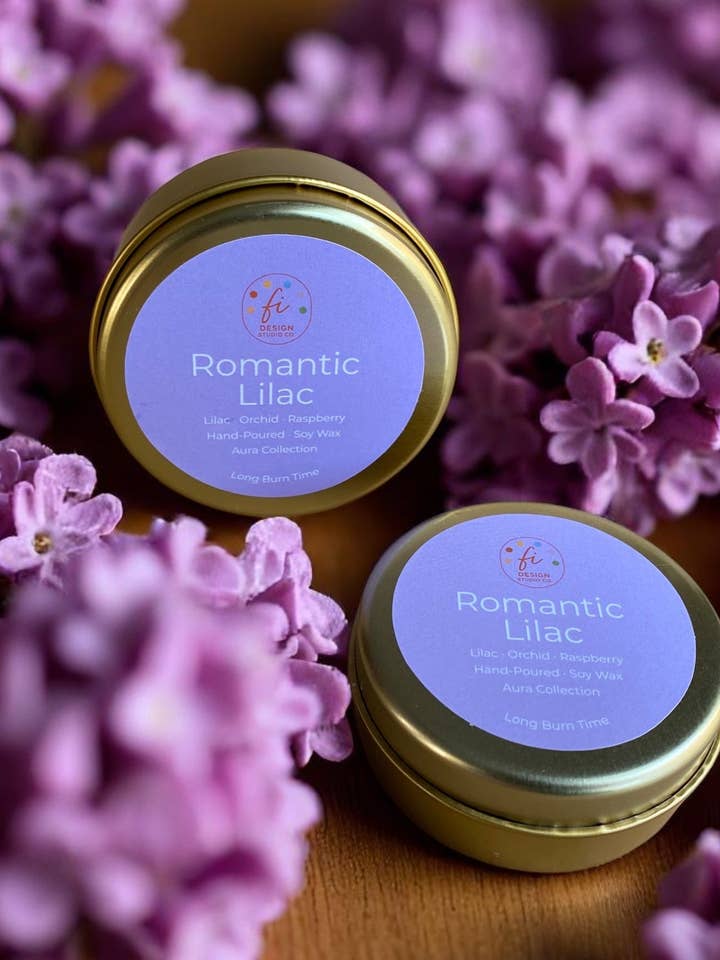 Aura-Kollektion | Duftkerze aus Sojawachs mit romantischem Fliederduft für den Großhandel von Kupkup HB. - Fi Design Studio Co.