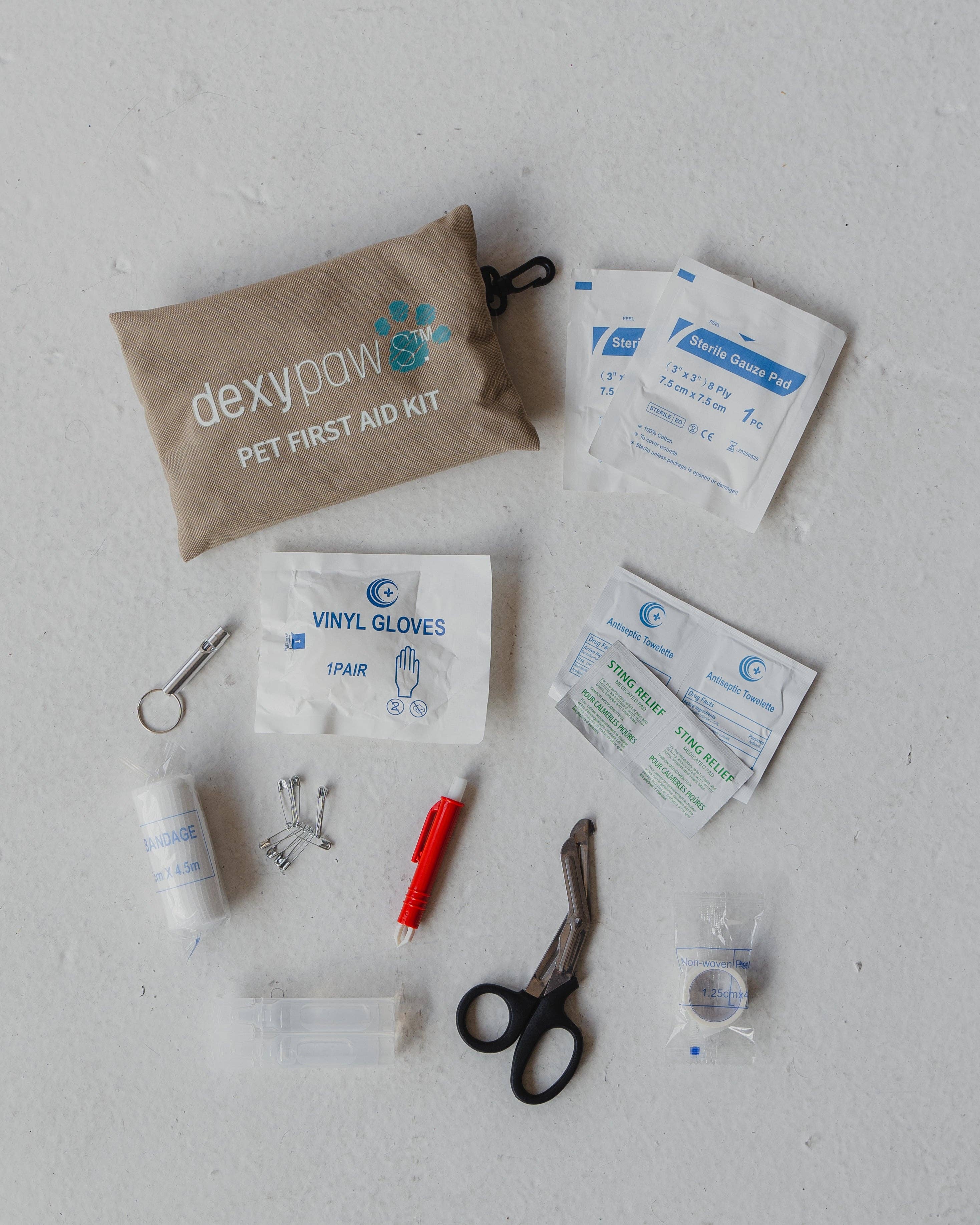 dexypaws - Vente Produit de toilettage – chien - Trousse de premiers secours pour animaux 24 pièces1