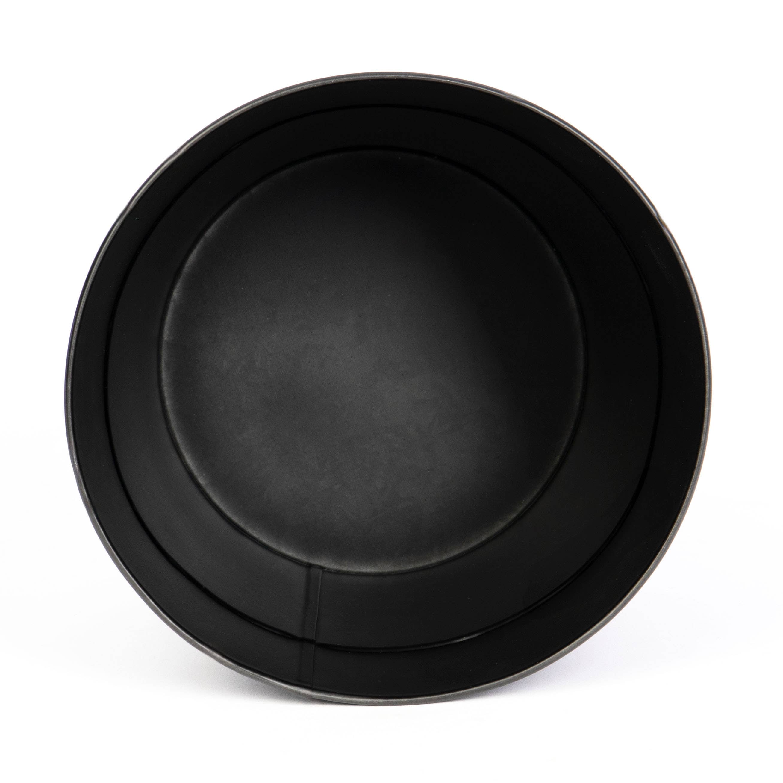 Willow Group - Wholesale Plant Pot - Black Tin Planter w/ PVC Liner 7"D4