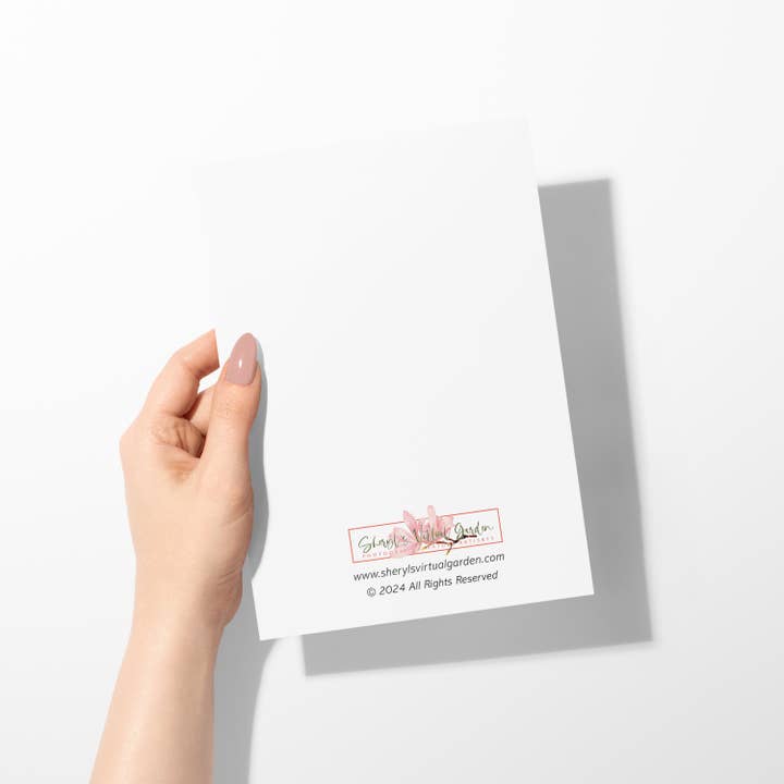 Sheryl’s Virtual Garden - Wholesale Everyday Greeting Card - Sweetness Single 5x7 Sweet Rocket Flower Greeting Card2