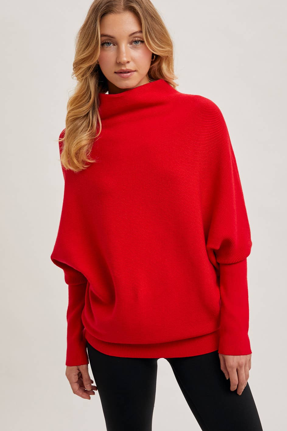 Bluivy - Wholesale Knit Sweater - Women's - SLOUCH NECK DOLMAN SLEEVED PULLOVER49
