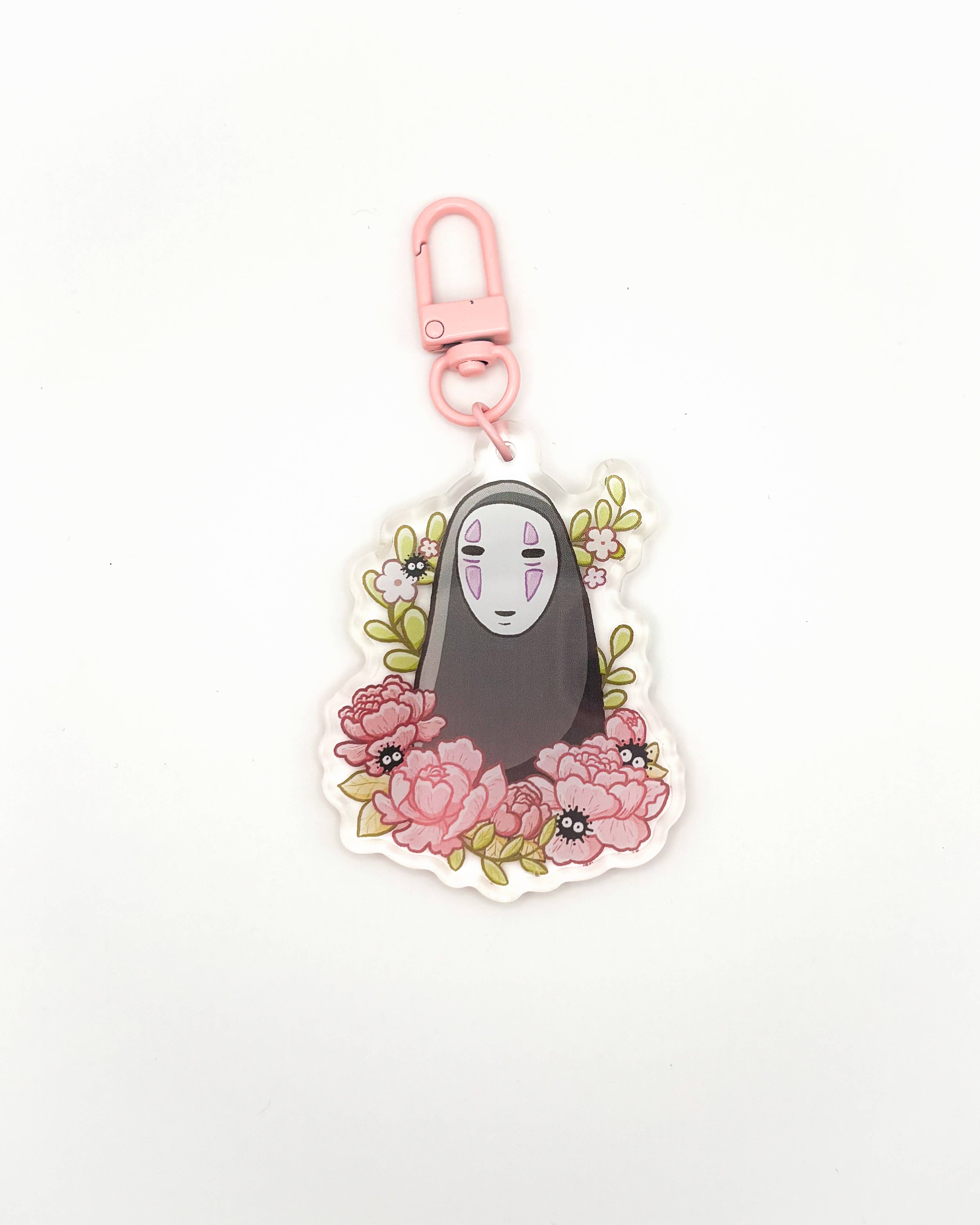Sarah May Arts - Wholesale Keychain - Women's - Faceless Acrylic Charm | Cute Anime Floral Keychain1