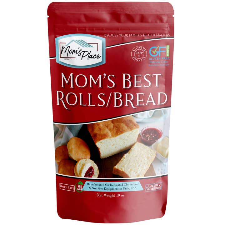 Mom's Place Gluten Free - Vente Mélange pour pain - Mélange à petits pains ou à pain sans gluten pour maman