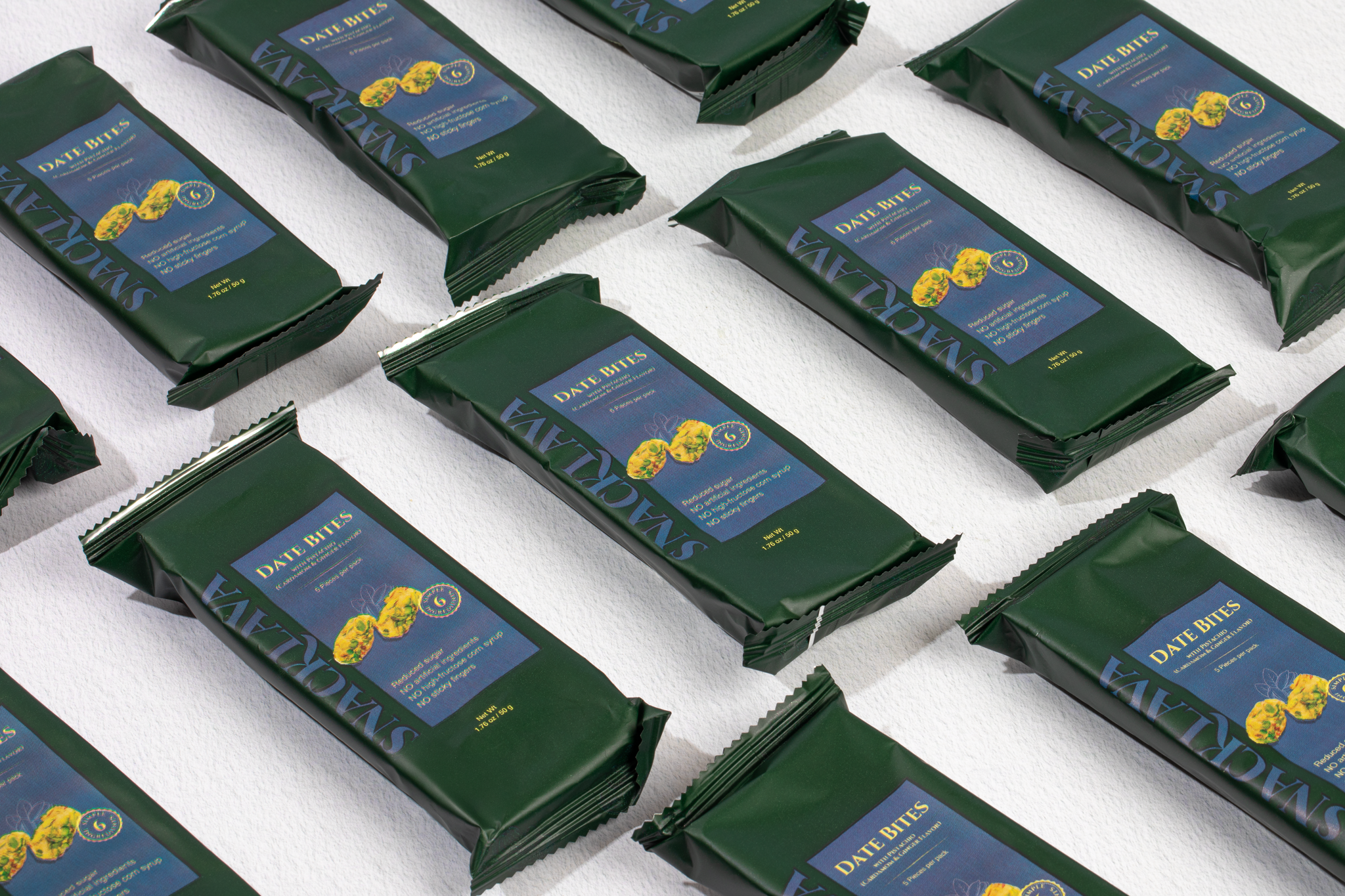 Dar Baklava, LLC (Free Shipping) - Wholesale Snack Bar - Cardamom Dates Pistachio - Snacklava® | 20 Pack1