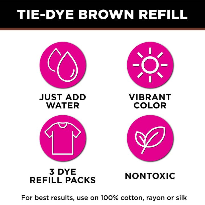Tulip - Wholesale DIY Craft Kit - Tulip One-Step Tie-Dye Refills Brown