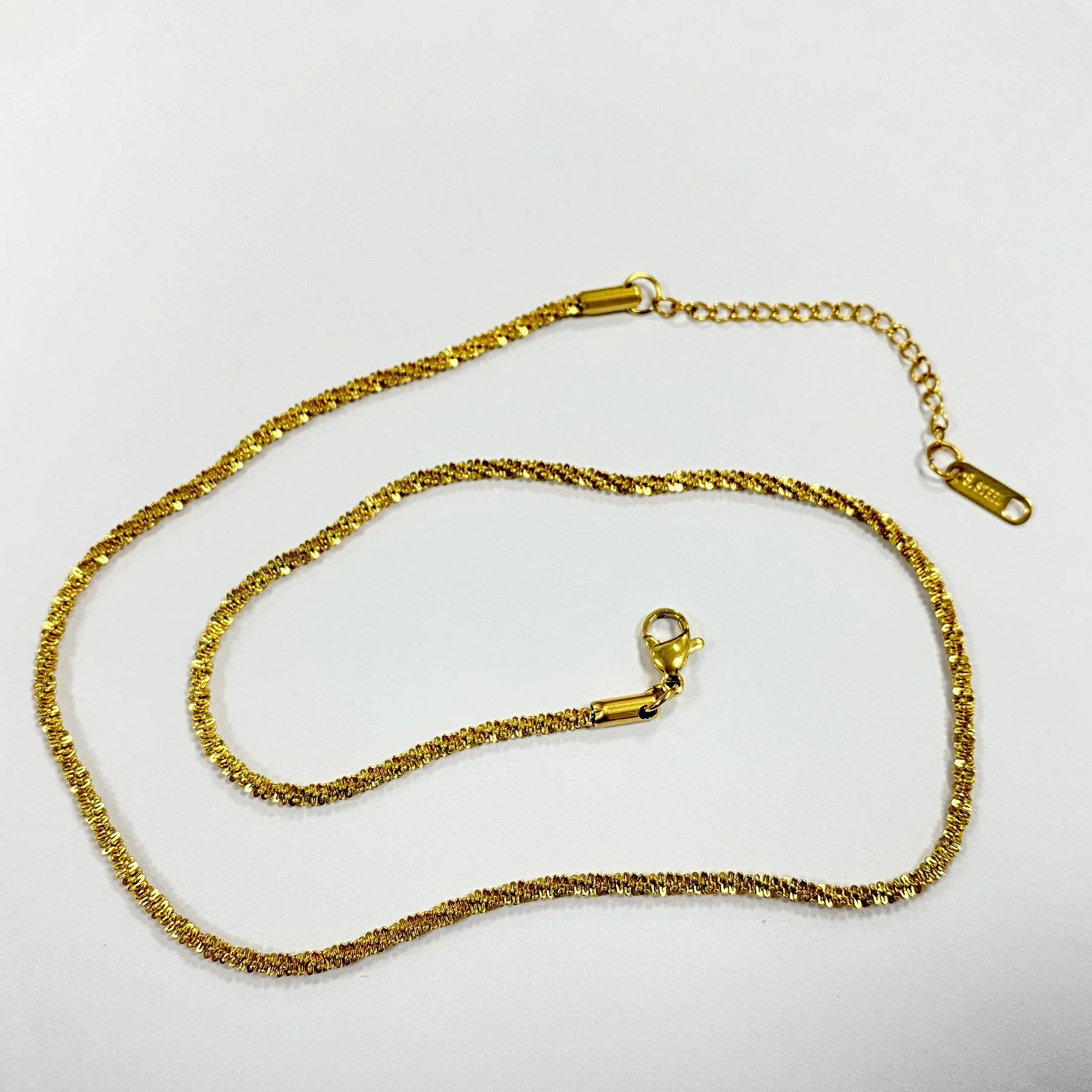 Mio Queena - Wholesale Extender Chain - DIY Accessories for Necklaces 18K Golden S.Steel Chain - FGS16