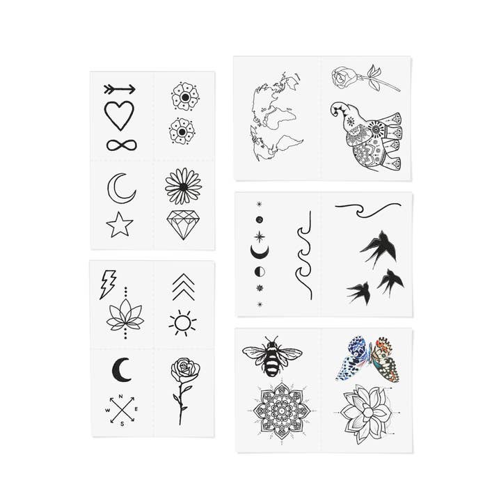 INKED by Dani - Wholesale Temporary tattoo - Best Sellers Temporary Tattoo Pack3