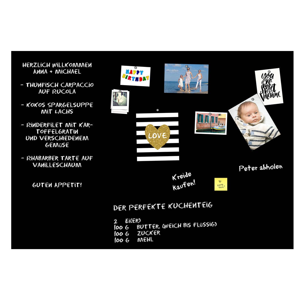 Queence - Wholesale Magnet Board - Magnetic blackboard film - black3