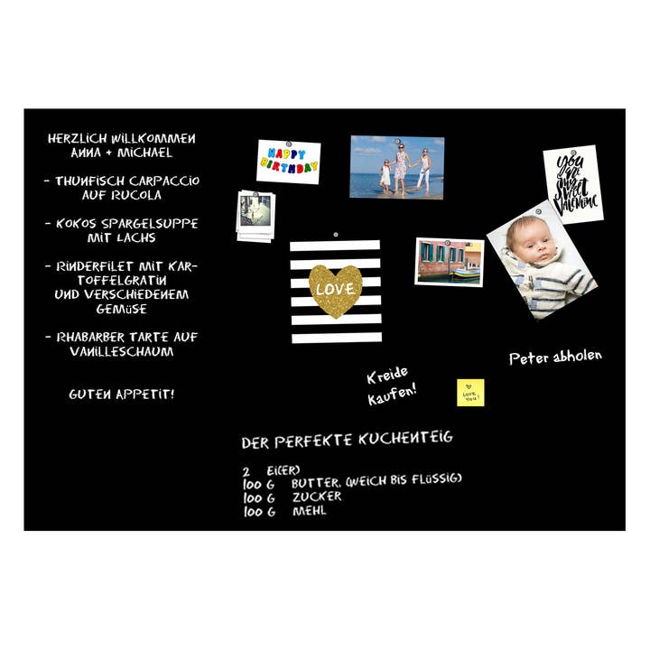 Queence - Wholesale Magnet Board - Magnetic blackboard film - black3