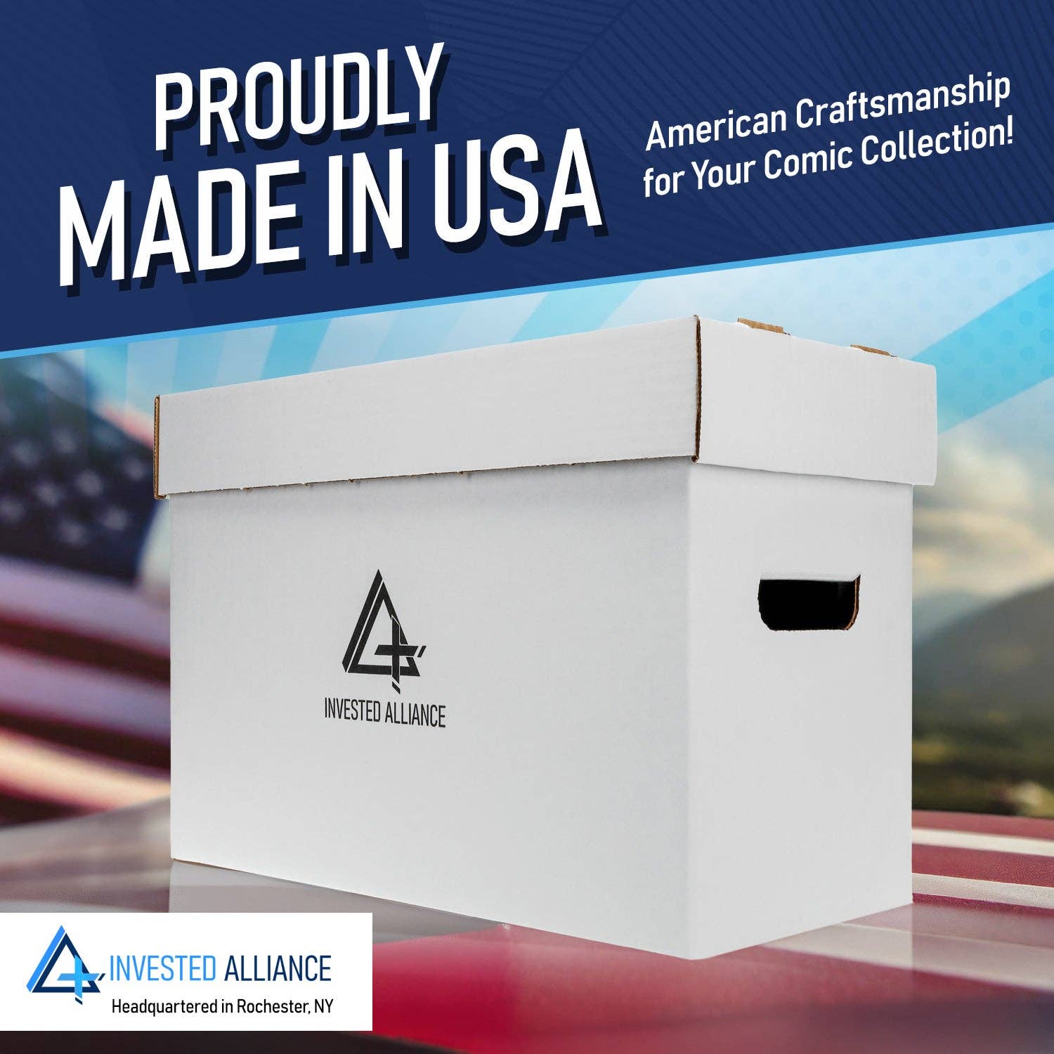 Invested Alliance LLC - Wholesale Storage Bin - Premium Comic Book Storage Boxes - 10 Pack7