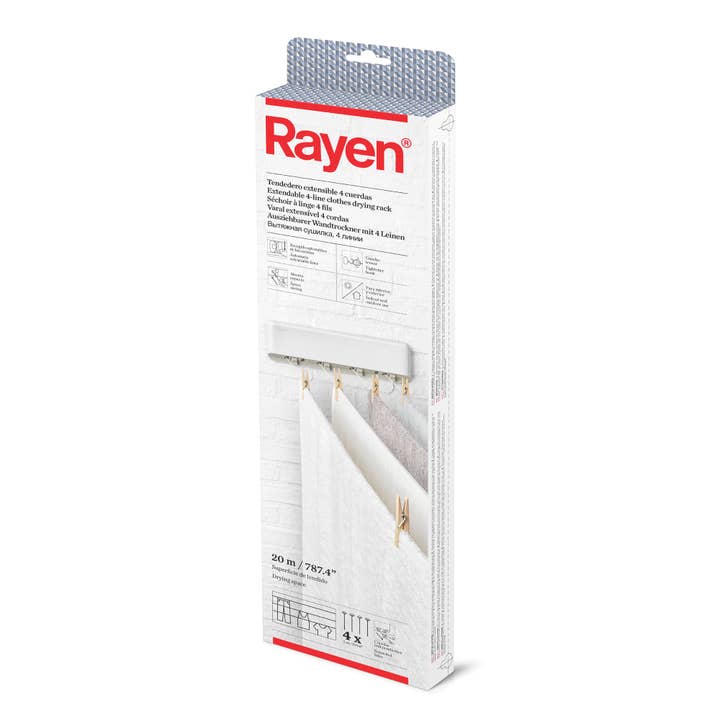 RAYEN – Großhandel Kleiderbügel – Unabhängige 4-saitige Wäscheleine