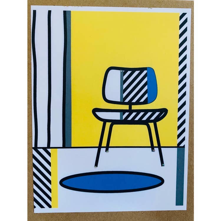 Studio Daedre - Wholesale Stationery/Notecard Set - Lic Chair Boxed Set - Loose Card0