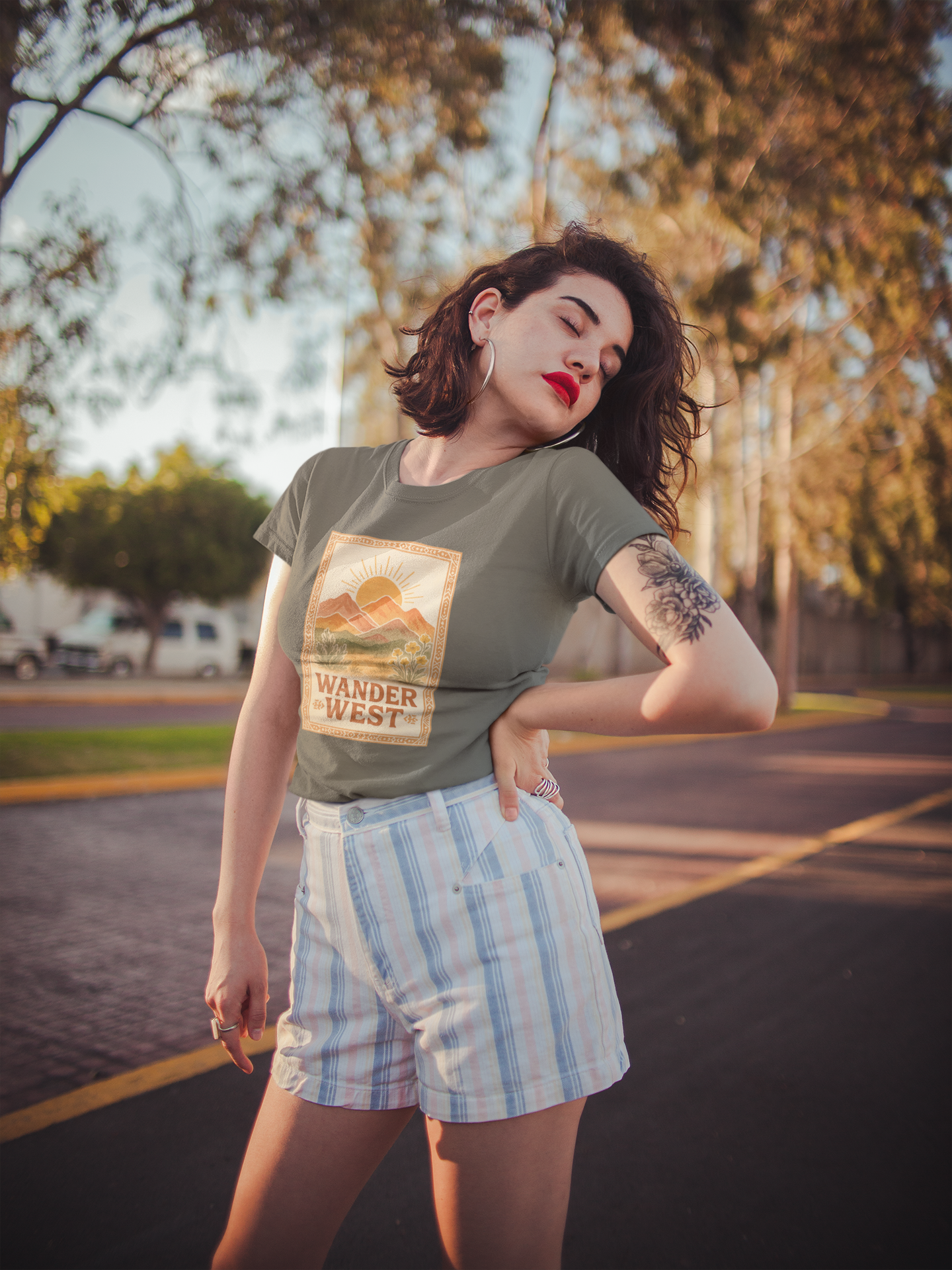 The Painted Sagebrush - Wholesale Shirt - Women's - Wander West – Adventure & Western Spirit Graphic Tshirt10