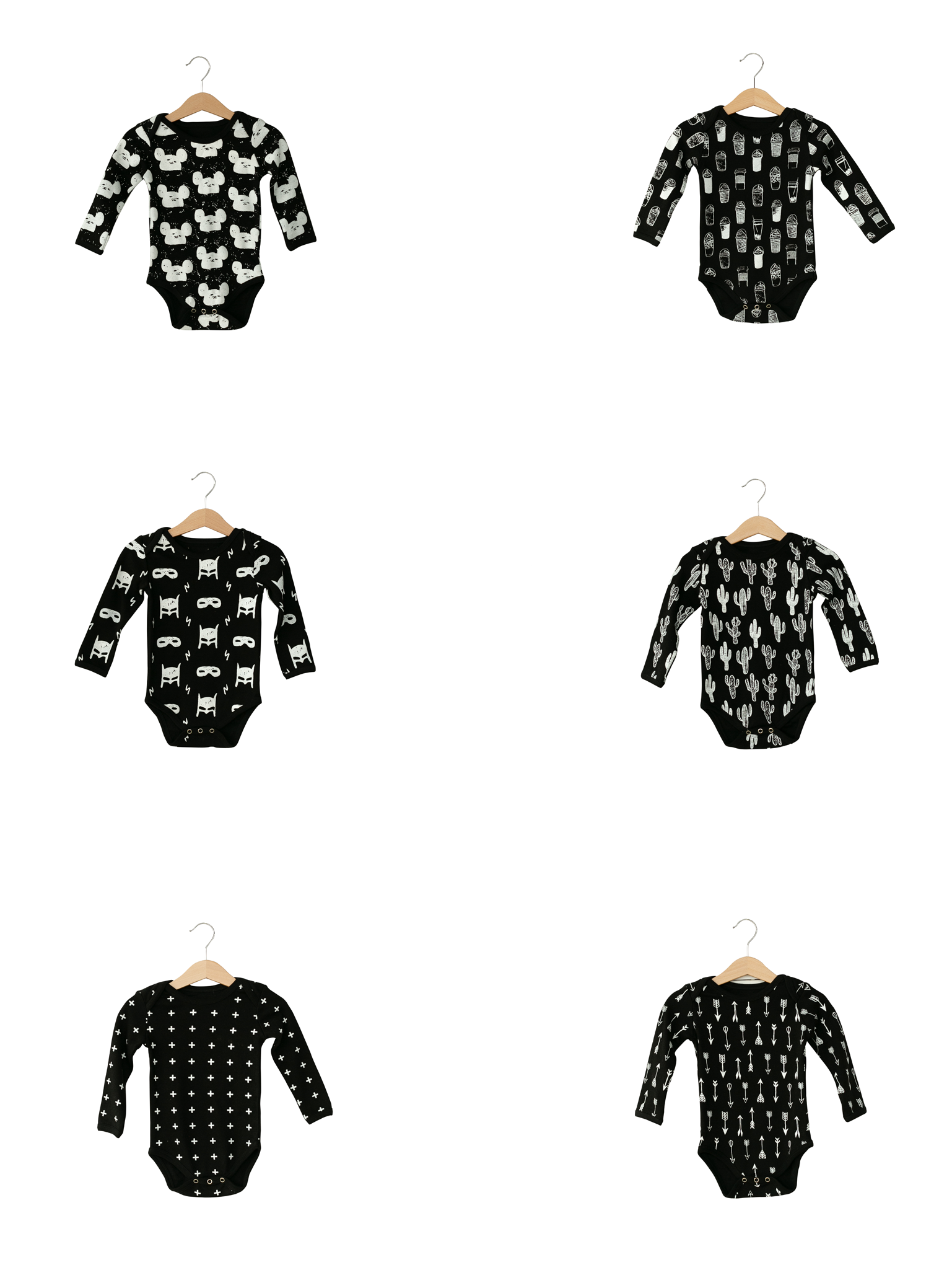 Modern Burlap - Wholesale Bodysuit (Non-Footed) - Baby - Organic Long Sleeve Bodysuit | Solids & Prints16
