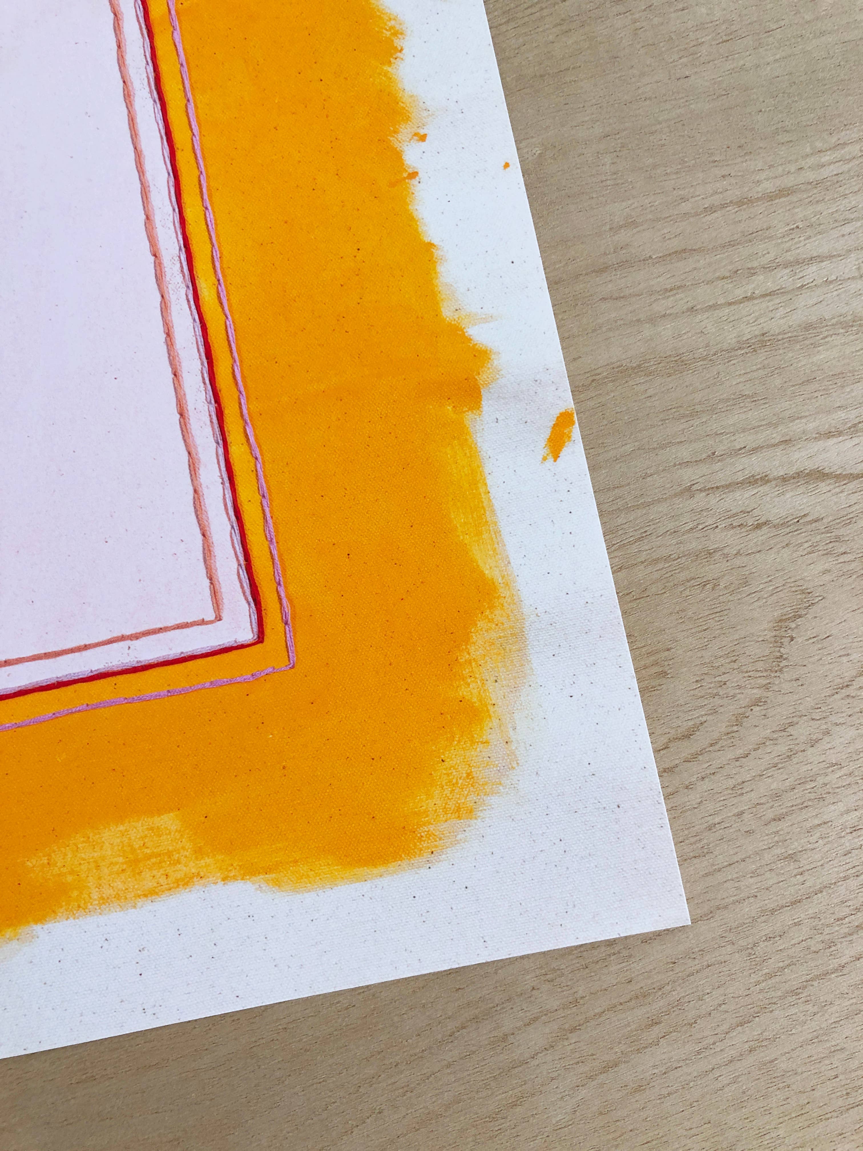 Emily Keating Snyder - Wholesale Art Print - Colorful Abstract Pink & Yellow-Orange Art Print | Wall Art1