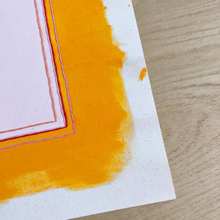 Emily Keating Snyder - Wholesale Art Print - Colorful Abstract Pink & Yellow-Orange Art Print | Wall Art1