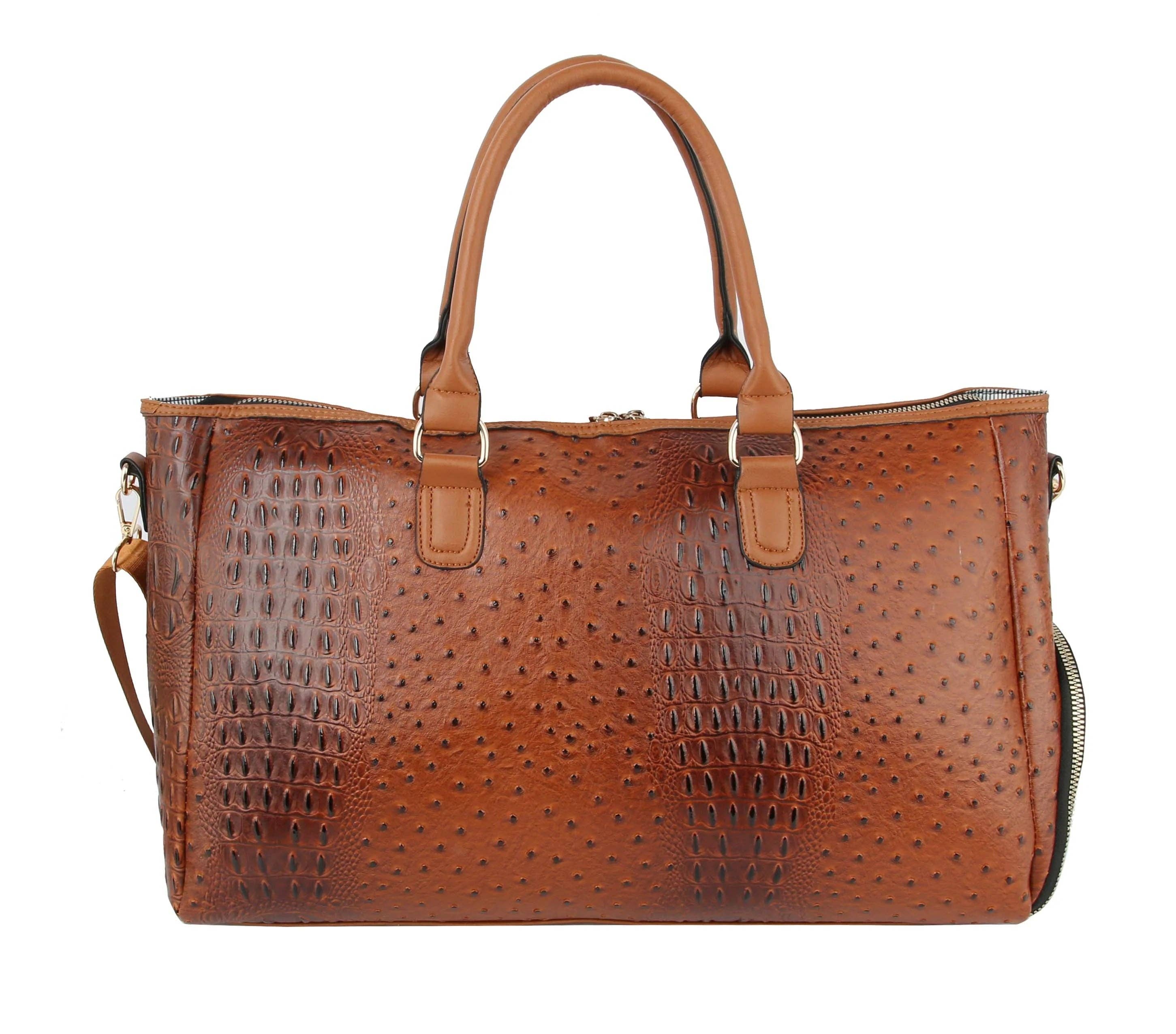 Handbag Express - Wholesale Weekender Bag - Women's - Croc Embossed Rhinestone Bee Weekender4