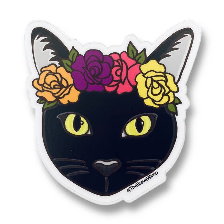 Pegatina Catloto Frida para venta al por mayor de Brave Wimp