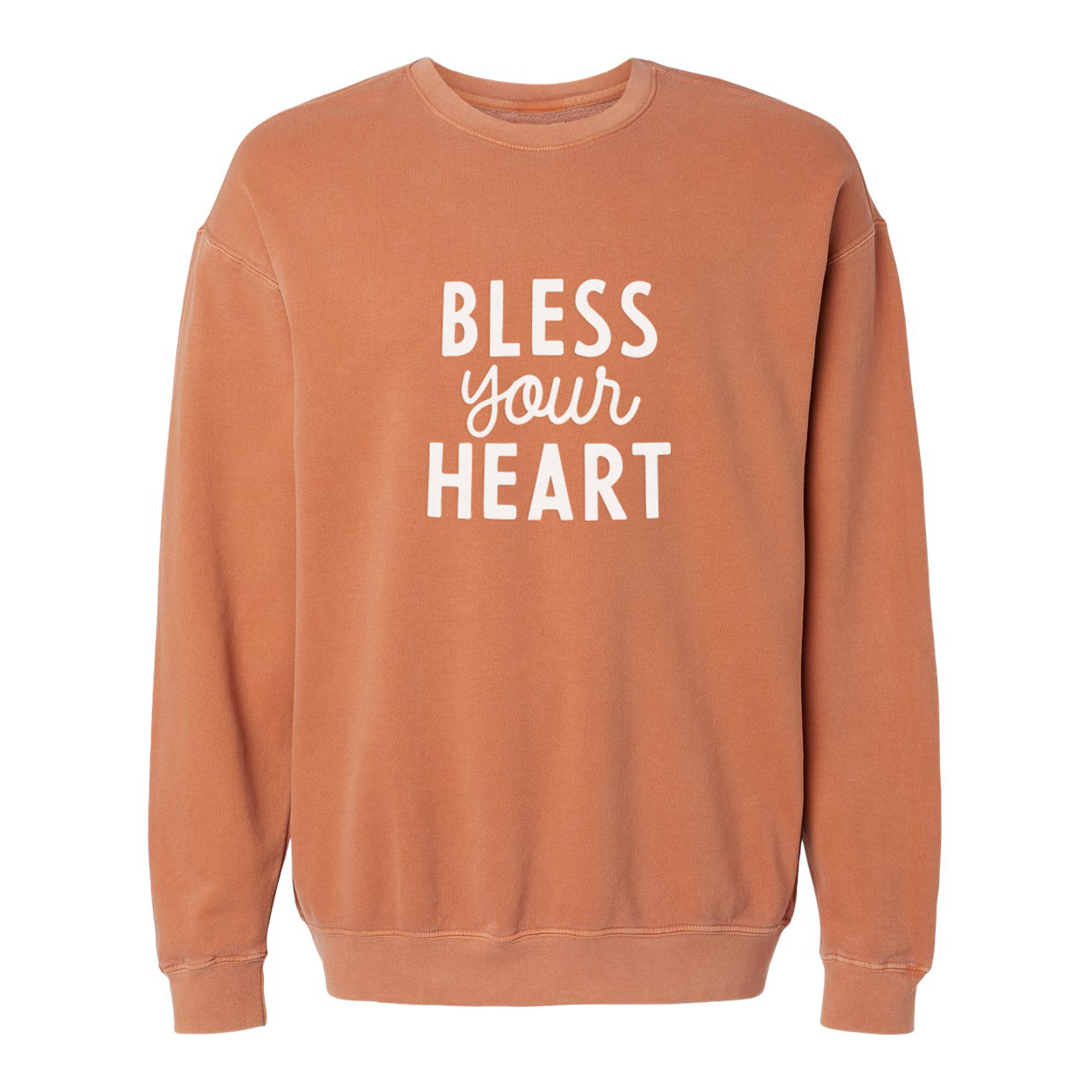 Frankie Jean – Camisola gráfica - Unissexo por atacado – Camisola Bless Your Heart Lavada10