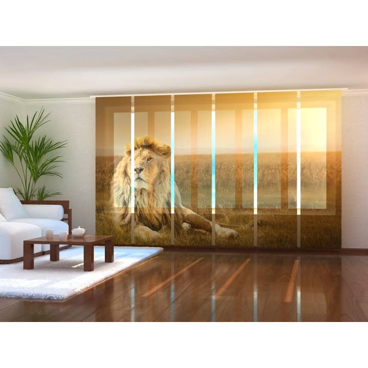 Lot de 6 rideaux à panneaux Animal King pour la vente par IlyDecor