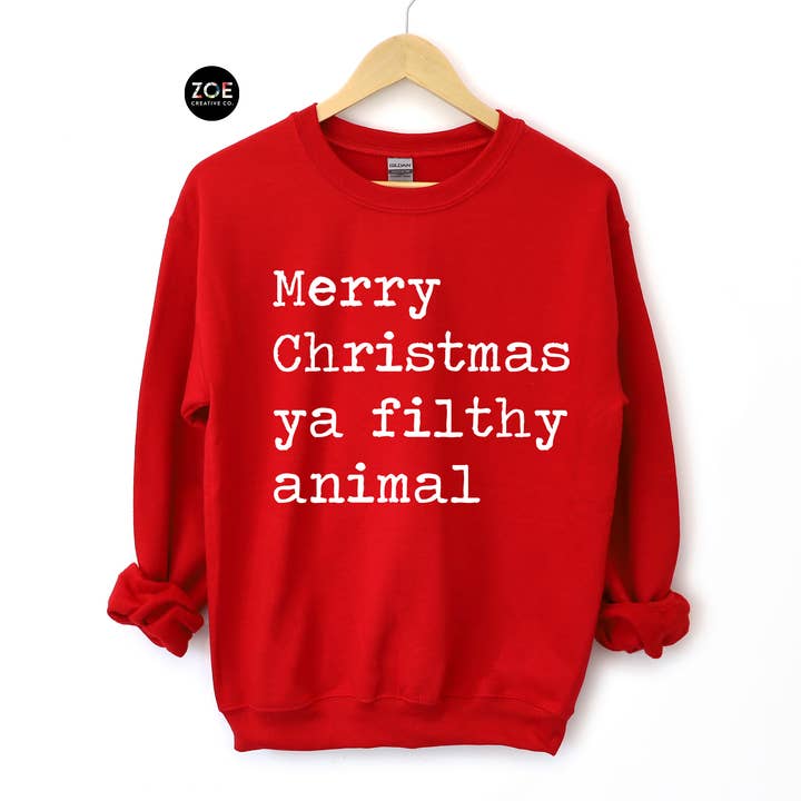 Zoe Creative Co - Wholesale T-shirt met print - Dames - Merry Christmas Ya Filthy Animal Home Alone T-shirt7
