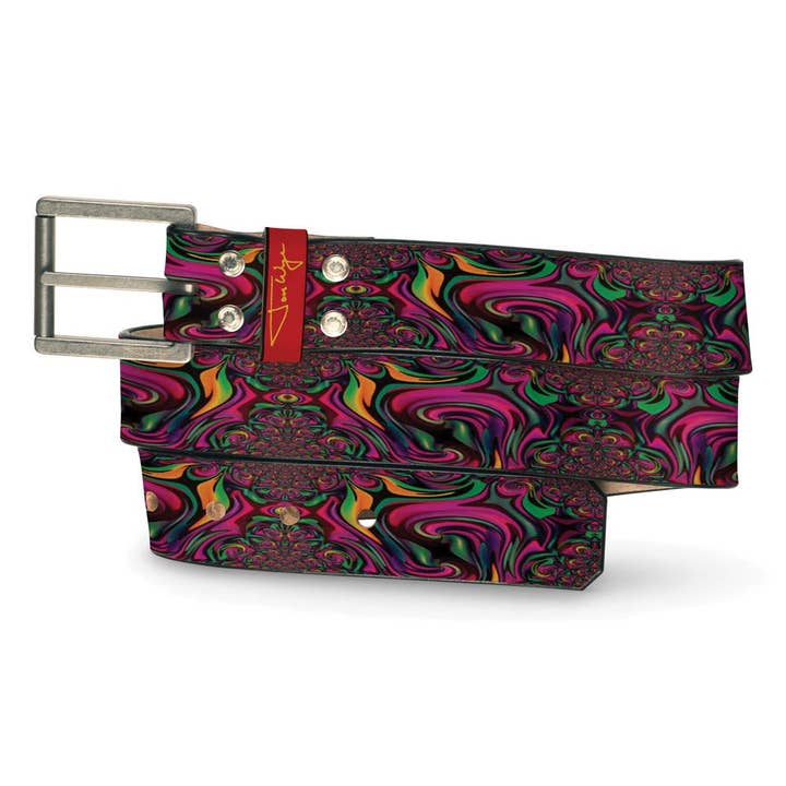 Ceinture en cuir Multi-Universe Theory, ceinture multicolore pour la vente par Jon Wye