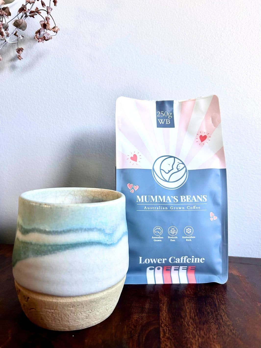 Mumma's Beans Coffee + Skincare - Wholesale Ground coffee - Low Acid Lower Caffeine Australian Grown Coffee1