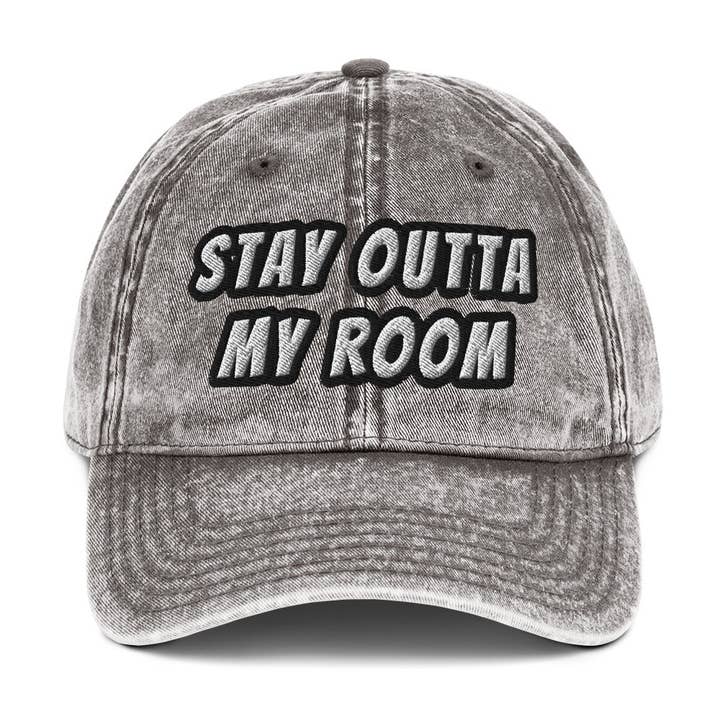 Stay Outta My Room – Vintage Cotton Cap for wholesale by Frankie Said Meow