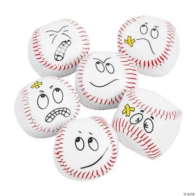 Fun Express - Wholesale Classic Toy - Kids - VINYL BASEBALL KICK BALLS