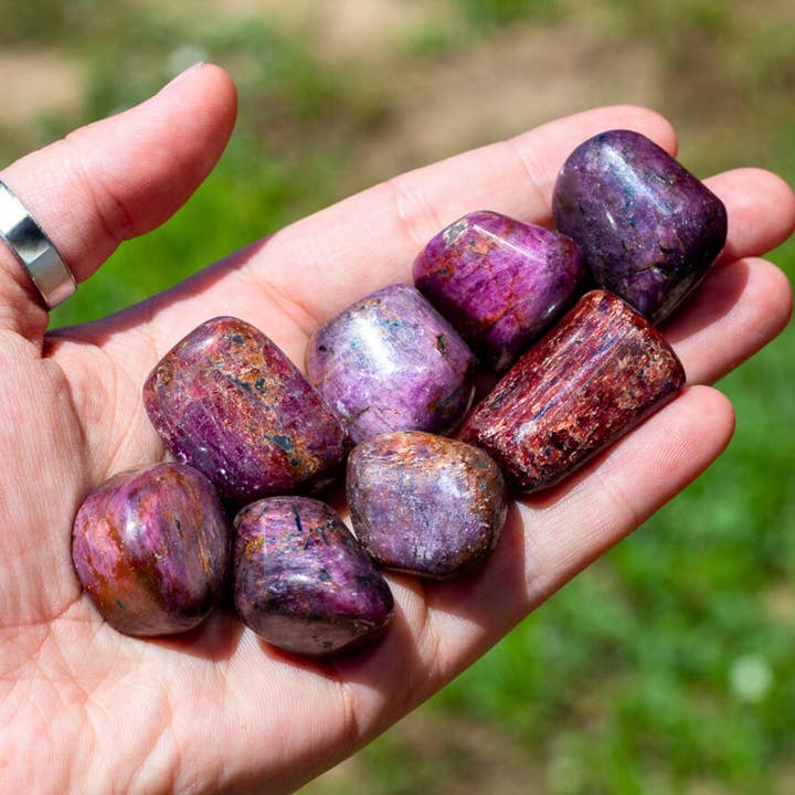 Down To Earth - Wholesale Spiritual Stone/Crystal - Ruby Tumbled. 1/2lb.0