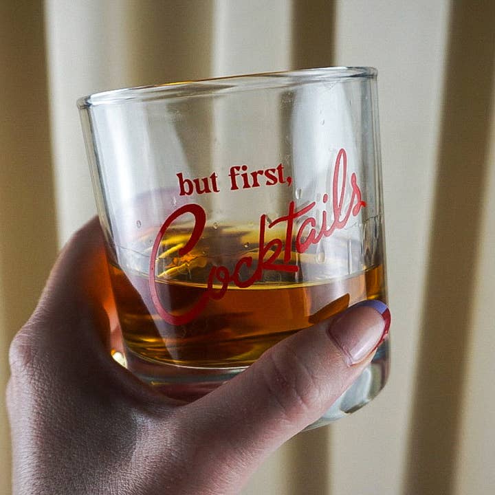 artxnikki - Wholesale Cocktail/Liquor Glass - "but first, cocktails" Cocktail Glass