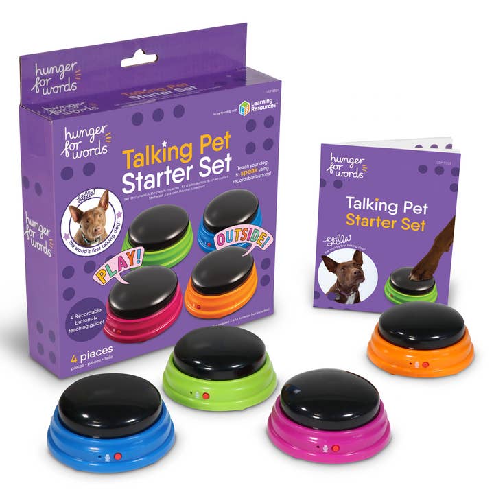 Hunger for Words and Brightkins - Wholesale Pet Toy - Dog - Hunger For Words Talking Pet Starter Set