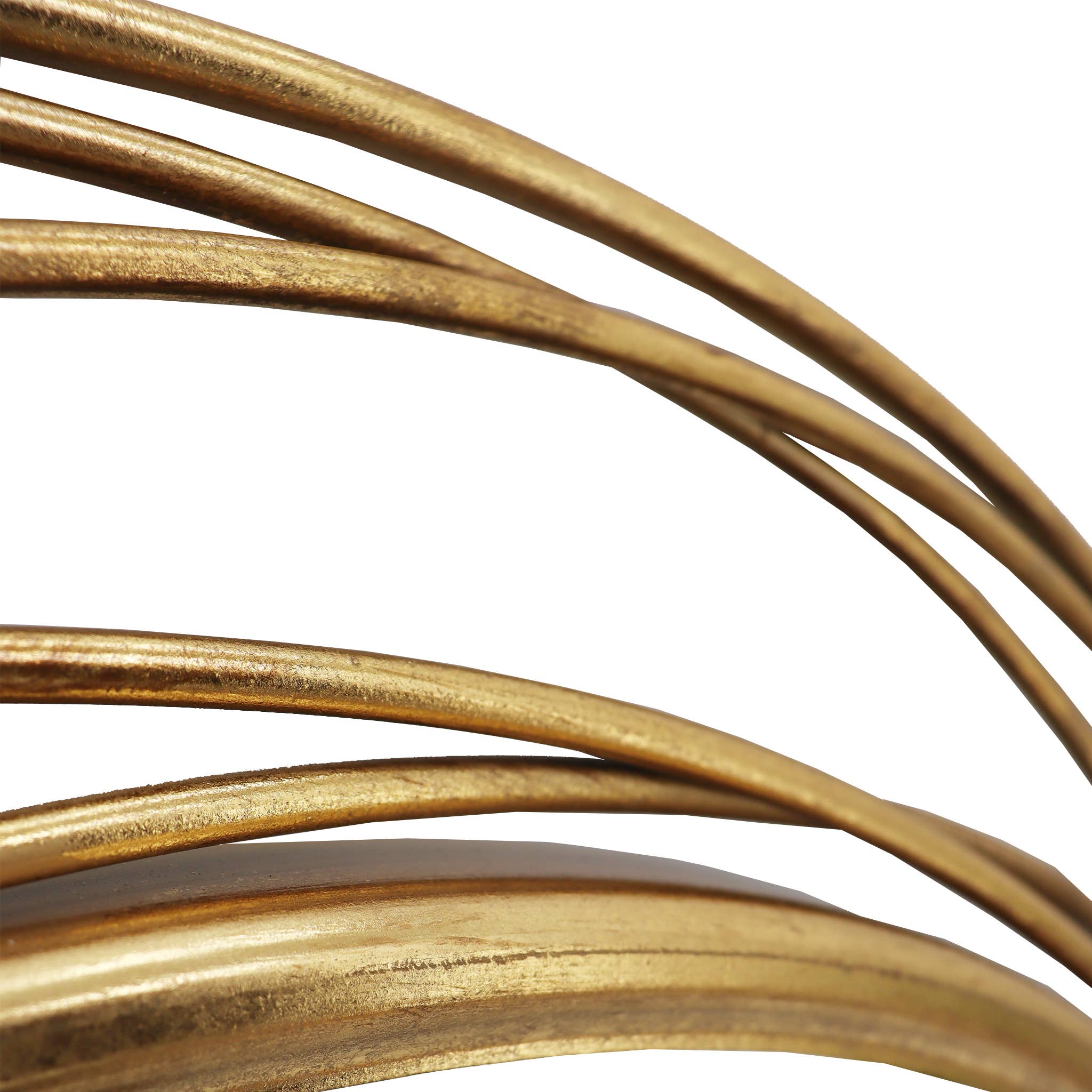 Paris Loft Inc - Vendita all'ingrosso Specchi da parete - PARISLOFT Specchio circolare dorato da 35,7" con cornice in filo metallico6